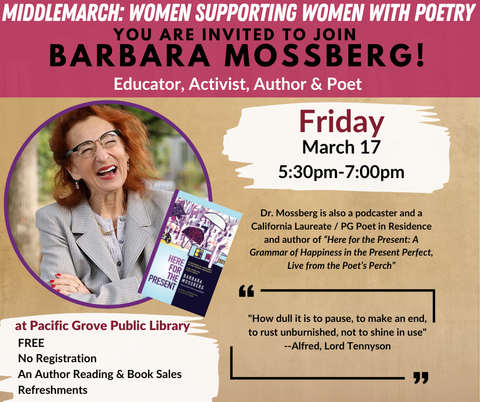 You are invited to join Barbara Mossberg!